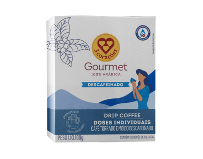 Drip Coffee descafeinado da 3 Coracoes.