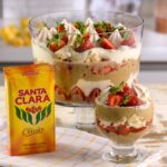 Merengue de Morango com Creme de Cafe