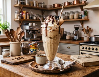Receita de milkshake de cafe